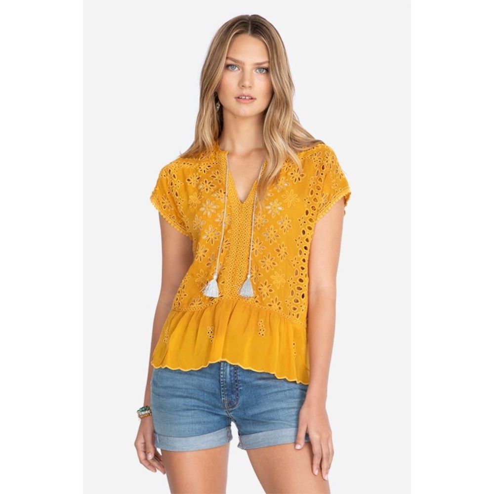 Johnny Was Persimmon Leith Top Rayon Medium NWT - Picture 3 of 9